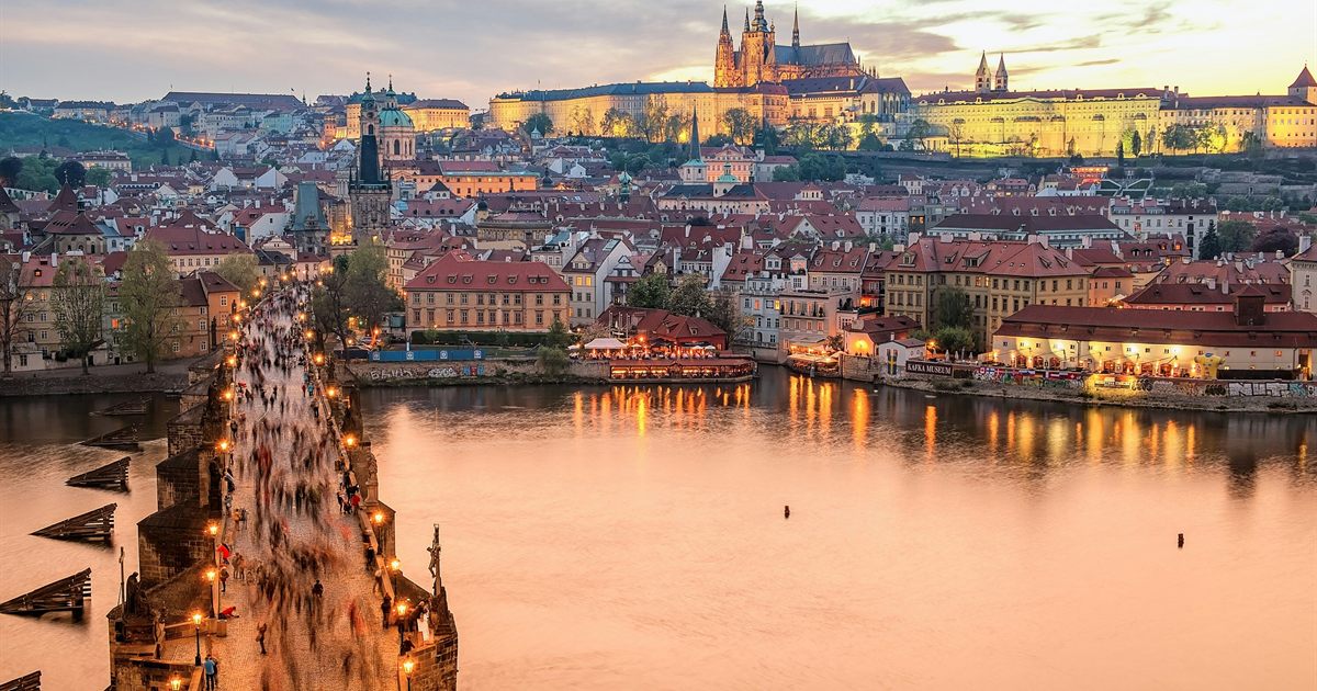 Prague city view